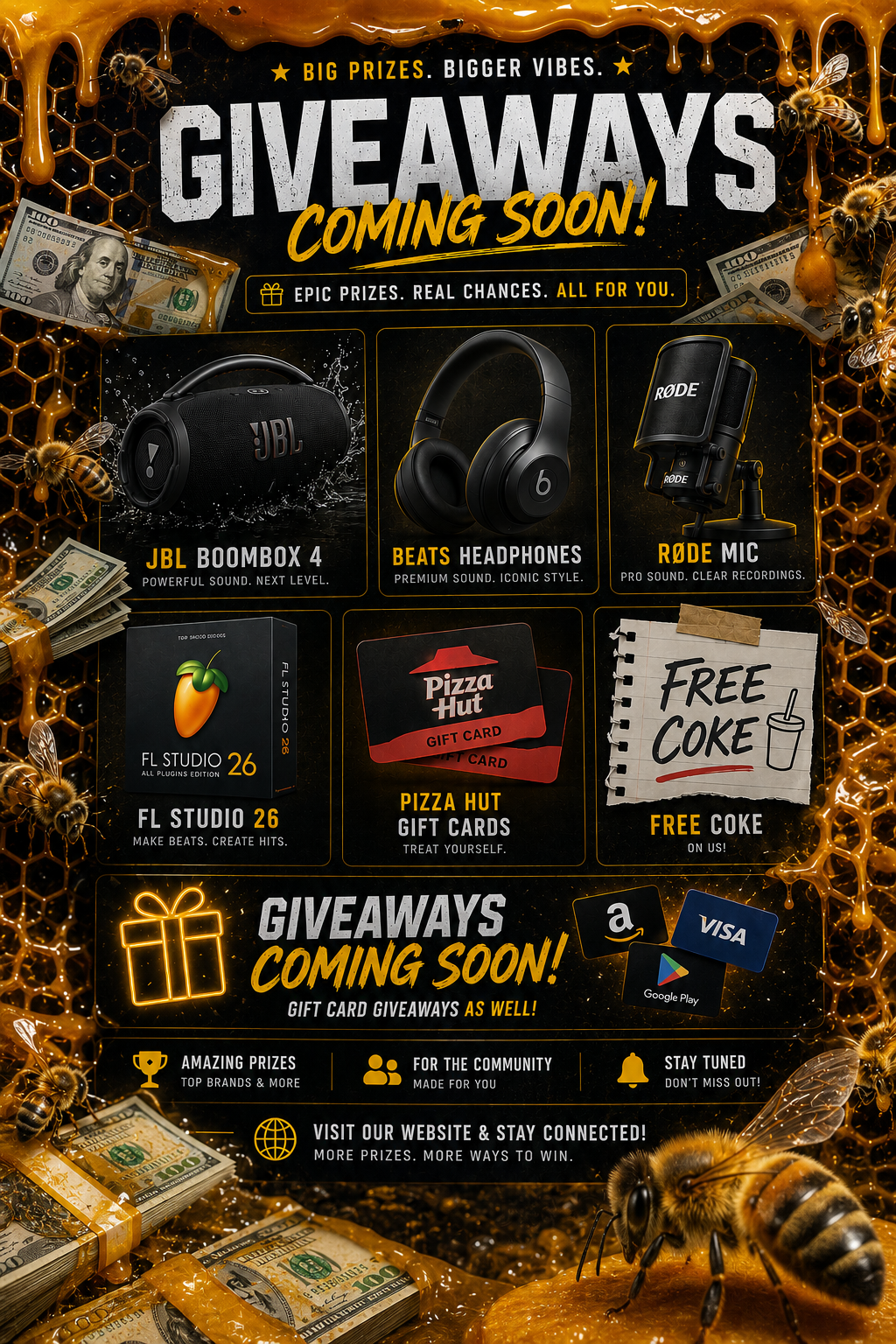 COE Beeatz Giveaways Coming Soon